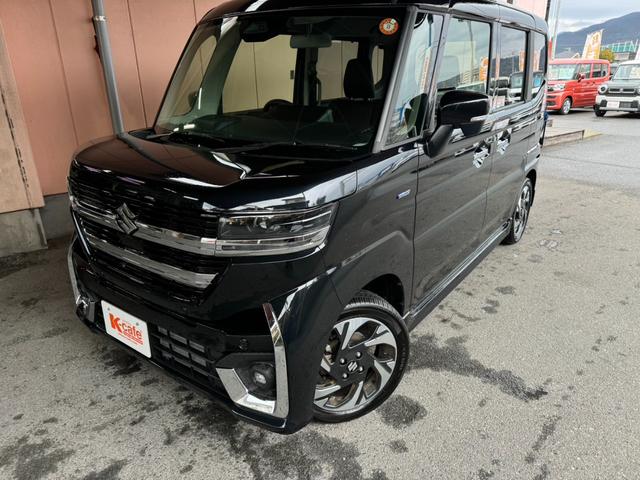 スペーシアカスタム ハイブリッドXS 純正フルセグ全方位モニターナビ 衝突被害軽減ブレーキ スマートキー スライドドア LEDヘッドライト パワーウインドウ プッシュスタート クルーズコントロール フルオートエアコン ABS(3枚目)