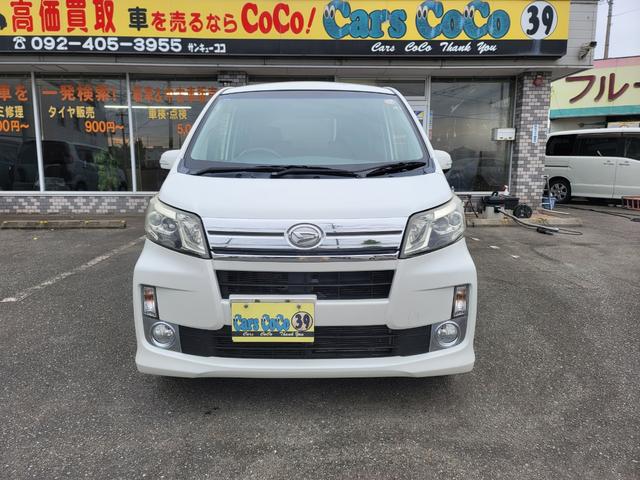 ムーヴ カスタム　Ｘ　後期型　ストラーダＳＤナビフルセグＴＶ　Ｂｌｕｅｔｏｏｔｈ接続　ＥＴＣ　ＨＩＤライト　禁煙車　純正フルエアロ　アイドリングストップ　プッシュスタート　スマートキー　ディーラー仕入れ（7枚目）