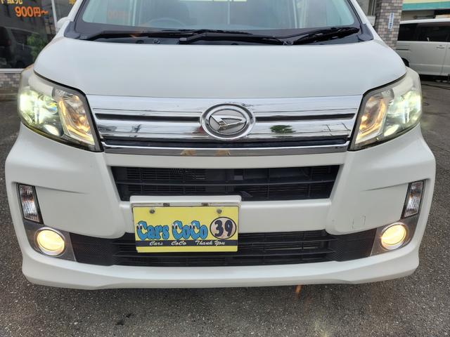 ムーヴ カスタム　Ｘ　後期型　ストラーダＳＤナビフルセグＴＶ　Ｂｌｕｅｔｏｏｔｈ接続　ＥＴＣ　ＨＩＤライト　禁煙車　純正フルエアロ　アイドリングストップ　プッシュスタート　スマートキー　ディーラー仕入れ（15枚目）