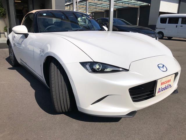 ロードスター Sレザーパッケージ Vセレクション ワンオーナー 純正ナビ バックモニター LEDヘッドライト スマートブレーキサポート ブラインドスポットモニタリング BOSEサウンド マツダスピードリアスポイラー TEIN車高調 HKSマフラー(2枚目)