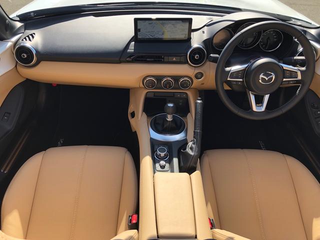 ロードスター Sレザーパッケージ Vセレクション ワンオーナー 純正ナビ バックモニター LEDヘッドライト スマートブレーキサポート ブラインドスポットモニタリング BOSEサウンド マツダスピードリアスポイラー TEIN車高調 HKSマフラー(9枚目)