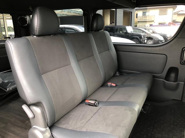 ハイエースバン スーパーGL ダークプライムII ワンオーナー 11インチナビ 地デジ パノラミックビューモニター LEDヘッドライト トヨタセーフティーセンス 両側パワースライドドア BLITZスポイラー ゲンブローダウン BACK9フェンダー(12枚目)