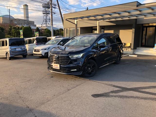 オデッセイハイブリッド ｅ：ＨＥＶアブソルート・ＥＸブラックエディション　ワンオーナー　純正９型ナビ　地デジ　マルチビューカメラ　ＬＥＤヘッドライト　ホンダセンシング　ブラインドスポットインフォメーション　パワーテールゲート　２列目シートヒーター　ワイヤレス充電器　ＥＴＣ（22枚目）