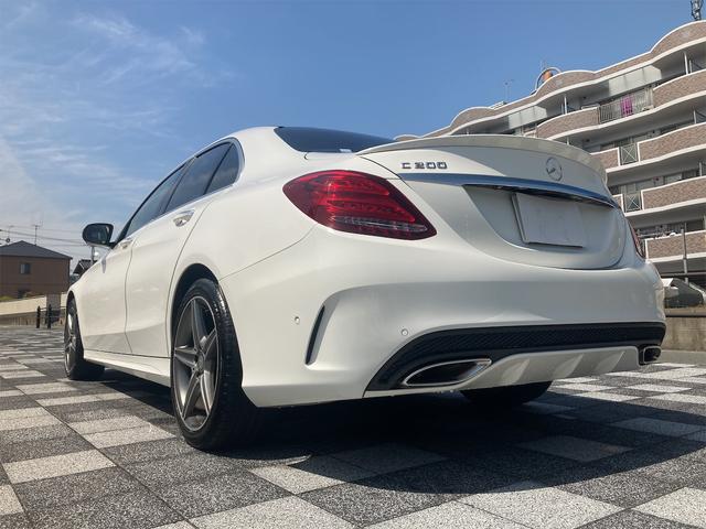 Ｃクラス Ｃ２００アバンギャルド　ＡＭＧライン　ＥＴＣ　クリアランスソナー　レーンアシスト　ナビ　アルミホイール　オートライト　サンルーフ　ＡＴ　シートヒーター　スマートキー　アイドリングストップ　電動格納ミラー　パワーシート（19枚目）