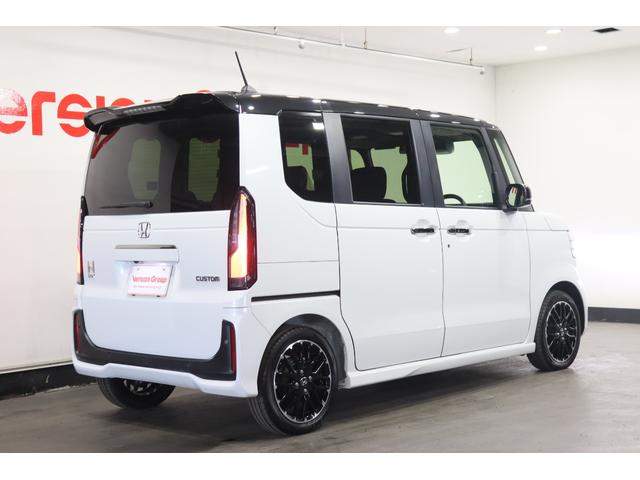 N-BOXカスタム ターボコーディネートスタイル 新車保証継承付 ターボ メモリーナビ フルセグ バックカメラ レーダークルコン クリアランスソナー レーンアシスト 衝突被害軽減 パドルシフト ドラレコ ハーフレザー シートヒーター 15AW(34枚目)