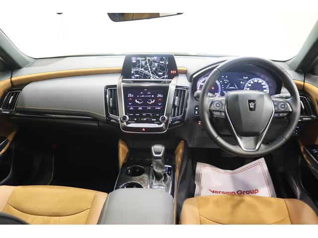 クラウンハイブリッド S エレガンススタイル 全国3年保証付 サンルーフ エンジンスターター 全周囲カメラ メモリーナビ フルセグ レーダークルコン クリアランスソナー レーンアシスト パークアシスト 踏み間違い防止 衝突被害軽減 BSM ETC(9枚目)