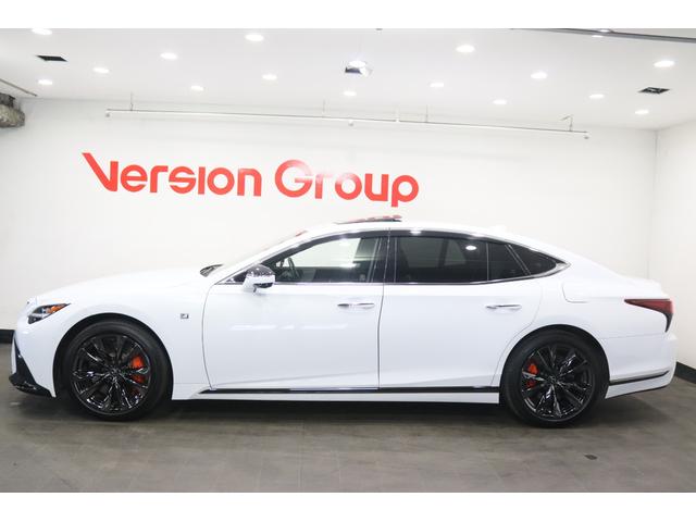 LS LS500h Fスポーツ 全国3年保証付 ワンオーナー サンルーフ オレンジキャリパー デジタルインナーミラー 全周囲カメラ メモリーナビ フルセグ HUD レクサスセーフティ ETC ドラレコ パワーバックドア 20AW(5枚目)