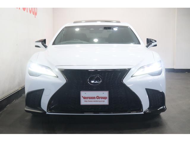 LS LS500h Fスポーツ 全国3年保証付 ワンオーナー サンルーフ オレンジキャリパー デジタルインナーミラー 全周囲カメラ メモリーナビ フルセグ HUD レクサスセーフティ ETC ドラレコ パワーバックドア 20AW(8枚目)