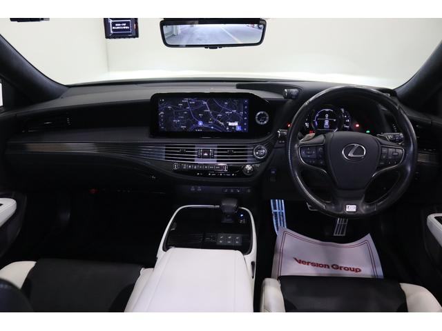 LS LS500h Fスポーツ 全国3年保証付 ワンオーナー サンルーフ オレンジキャリパー デジタルインナーミラー 全周囲カメラ メモリーナビ フルセグ HUD レクサスセーフティ ETC ドラレコ パワーバックドア 20AW(9枚目)