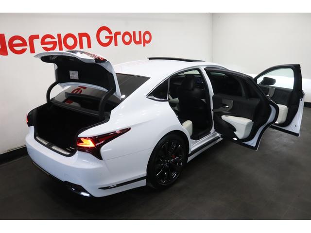 LS LS500h Fスポーツ 全国3年保証付 ワンオーナー サンルーフ オレンジキャリパー デジタルインナーミラー 全周囲カメラ メモリーナビ フルセグ HUD レクサスセーフティ ETC ドラレコ パワーバックドア 20AW(43枚目)