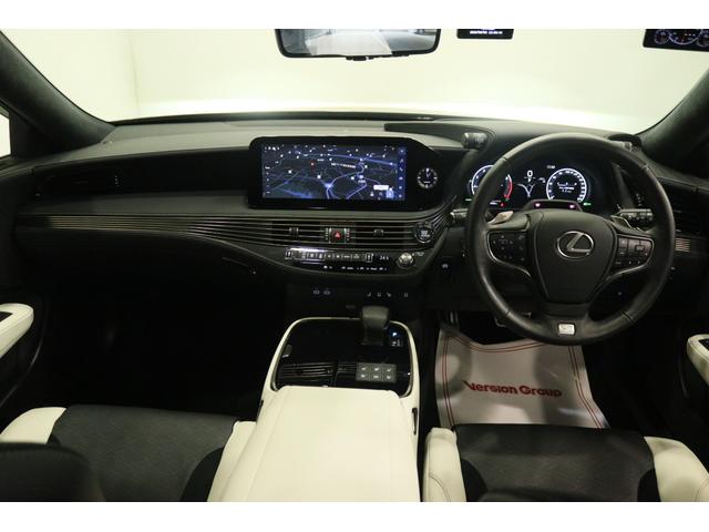 ＬＳ ＬＳ５００　Ｆスポーツ　新車保証継承付　ワンオーナー　サンルーフ　マークレビンソン　オレンジキャリパー　デジタルインナーミラー　全周囲カメラ　メモリーナビ　フルセグ　レクサスセーフティ　ベンチレーション　２０ＡＷ（9枚目）
