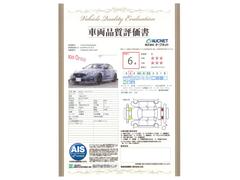 【車輌品質評価書付】第三者機関による車両検査を実施。外装・内装はもちろん、骨格もしっかり検査。その結果を記載した検査証を車両に添付しております。安心して購入していただけると大変好評を頂いております！ 3