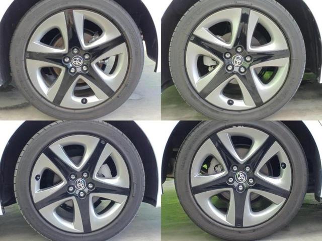 プリウス Ｓツーリングセレクション　新品タイヤ／保証書／純正　９インチ　ＳＤナビ／デジタルインナーミラー／衝突安全装置／シートヒーター　前席／パノラミックビューモニター／車線逸脱防止支援システム／シート　合皮／ヘッドランプ　ＬＥＤ（46枚目）