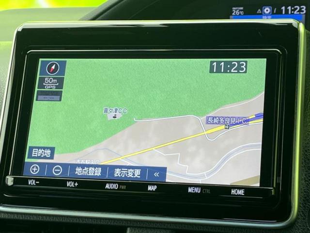 ノア ハイブリッドＳｉダブルバイビー　保証書／純正　９インチ　ＳＤナビ／フリップダウンモニター／衝突安全装置／両側電動スライドドア／シートヒーター　前席／車線逸脱防止支援システム／シート　ハーフレザー／ヘッドランプ　ＬＥＤ　バックカメラ（10枚目）