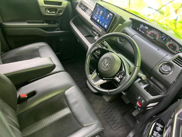 N-BOXカスタム L・ターボスタイルプラスブラック 新品タイヤ/保証書/ディスプレイオーディオ/衝突安全装置/両側電動スライドドア/シートヒーター/車線逸脱防止支援システム/シート ハーフレザー/ドライブレコーダー 前後/ヘッドランプ LED ターボ(4枚目)