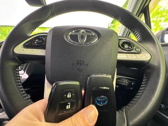 プリウス S 新品タイヤ/純正 SDナビ/トヨタセーフティセンス/車線逸脱防止支援システム/ヘッドランプ LED/Bluetooth接続/ETC/EBD付ABS/横滑り防止装置/アイドリングストップ バックカメラ(38枚目)