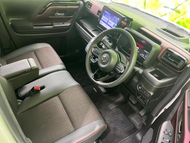 スペーシアカスタム ハイブリッドXSターボ 新品タイヤ/保証書/純正 9インチ SDナビ/セーフティサポート(スズキ)/両側電動スライドドア/シートヒーター/全方位モニター用カメラ/車線逸脱防止支援システム/シート ハーフレザー 全周囲カメラ(4枚目)