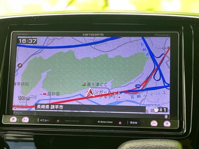 スペーシアカスタム GS 新品タイヤ/社外 SDナビ/Bluetooth接続/EBD付ABS/アイドリングストップ/フルセグTV/DVD/エアバッグ 運転席/エアバッグ 助手席/アルミホイール 純正 14インチ DVD再生(9枚目)