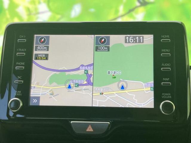 ヤリスクロス ハイブリッドＺ　新品タイヤ／保証書／ディスプレイオーディオ＋ナビ８インチ／衝突安全装置／シートヒーター　前席／パノラミックビューモニター／車線逸脱防止支援システム／シート　ハーフレザー　衝突被害軽減システム　ＥＴＣ（9枚目）