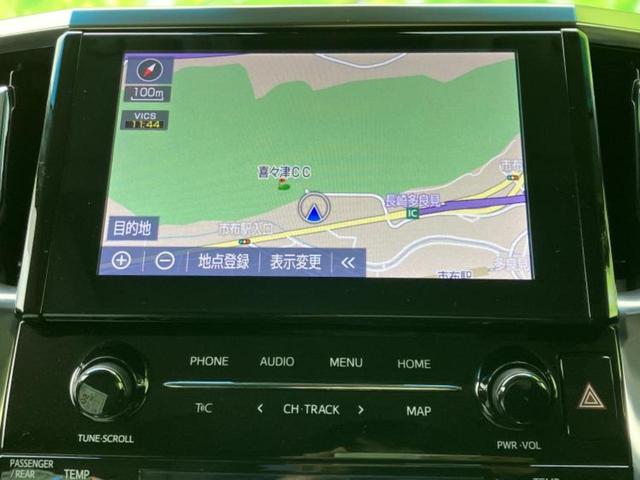 アルファード Ｓ　Ｃパッケージ　サンルーフ／純正エアロ／保証書／純正　９インチ　ＳＤナビ／デジタルインナーミラー／トヨタセーフティセンス／両側電動スライドドア／エアーシート　前席／車線逸脱防止支援システム／シート　合皮　フルエアロ（10枚目）