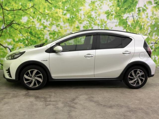 アクア クロスオーバーグラム 新品タイヤ/純正 SDナビ/トヨタセーフティセンス/パノラミックビューモニター/車線逸脱防止支援システム/シート ハーフレザー/ヘッドランプ LED/Bluetooth接続/ETC/EBD付ABS(2枚目)