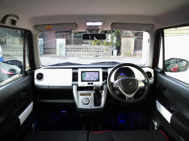 ハスラー Ｇ　ＨＩＤライト　ＬＥＤフォグ　ツートンルーフ　ナビ　フルセグ　バックカメラ　ビルトインＥＴＣ　オートエアコン　プッシュスタート　運転席シートヒーター　アイドリングストップ　レーダーブレーキサポート（8枚目）