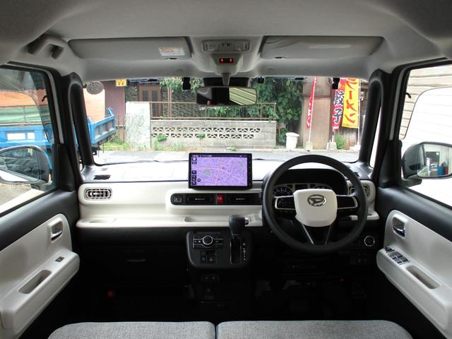 ムーヴキャンバス ストライプスＧ　ＬＥＤヘッドライト　ＬＥＤテール　１０インチナビ　フルセグ　パノラマビューカメラ　前後室内ドラレコ　ＥＴＣ　前席シートヒーター　両側パワースライドドア　電子パーキングブレーキ　スマートアシスト（8枚目）