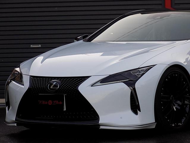LC500 Sパッケージ OPマークレビンソン TRDエアロキット カールソン21inAW ワンオフマフラー RS-Rダウンサス アクティブRウイング カーボンルーフ 赤ハーフレザーシート セーフティシステム TVキット(39枚目)