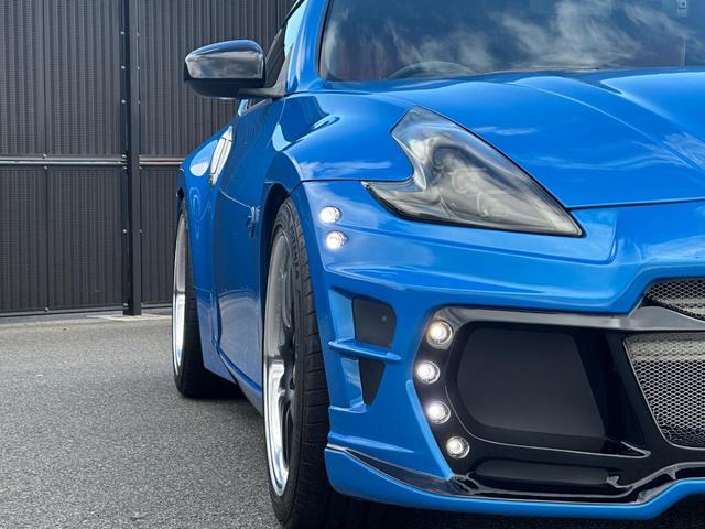 フェアレディZ バージョンST ROWENフロントバンパー 社外リアバンパー 社外マフラー 78worksヘッドライト&テールランプ WORK19inAW RGレーシングギア車高調 BOSEサウンド 純正ナビ ハーフレザー ETC(35枚目)