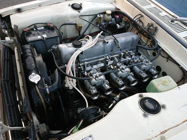 スカイライン 　２０００ＧＴ　ハコスカ　４ドア　記録簿３１年間１８枚あり　４４ｙ分割グリル　４５ｙワンテール　ソレックス　タコ足　デュアルマフラー　ハヤシ１４インチ　チンスポ（28枚目）