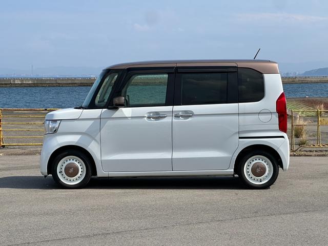 N-BOX G・Lホンダセンシング カッパーブラウンスタイル 社外ナビTV Bカメラ ドラレコ ETC 両側電動スライドドア フルLEDヘッドライト オートハイビーム アダプティブクルコン トリコットシート ベンチシート ロールサンシェード マット&バイザー(3枚目)