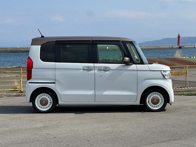 N-BOX G・Lホンダセンシング カッパーブラウンスタイル 社外ナビTV Bカメラ ドラレコ ETC 両側電動スライドドア フルLEDヘッドライト オートハイビーム アダプティブクルコン トリコットシート ベンチシート ロールサンシェード マット&バイザー(9枚目)