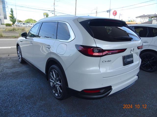 CX-80 XD Lパッケージ 試乗車UP 6人乗り BOSEサウンド 全周囲カメラ クリアランスソナー オートクルーズコントロール パワーシート 衝突被害軽減システム サンルーフ LEDヘッドランプ 電動リアゲート アルミホイール(5枚目)