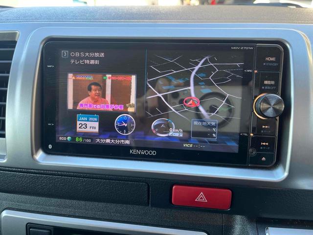 ハイエースバン ロングスーパーＧＬ　ドライブレコーダー　ＥＴＣ　ナビ　ＴＶ　クリアランスソナー　両側スライドドア　キーレスエントリー　ＡＴ　ＣＤ　ＤＶＤ再生　エアコン　パワーステアリング　パワーウィンドウ（4枚目）