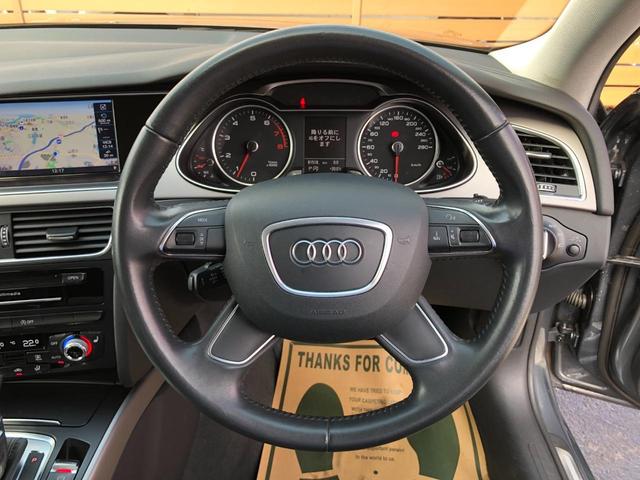 Ａ４ ２．０ＴＦＳＩ　／ナビ　フルセグＴＶ　バックカメラ　Ｂｌｕｅｔｏｏｔｈ　ＤＶＤ再生　オートキセノンライト　パワーシート　シートヒーター　衝突軽減ブレーキ　ブラインドスポット　アダプティブクルーズコントロール（10枚目）