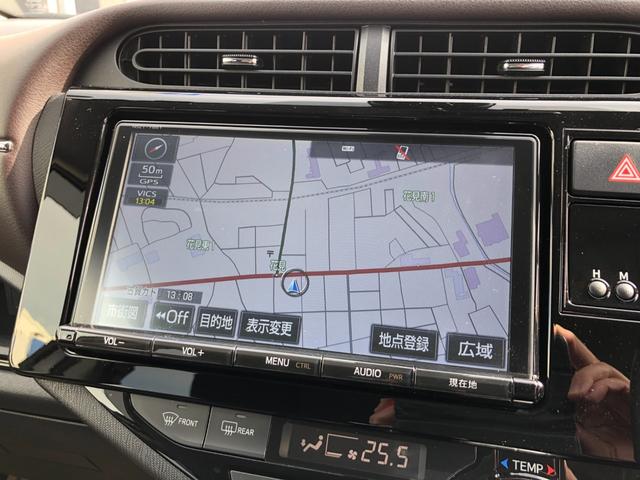 アクア Ｇ　／トヨタセーフティセンス　９インチナビ　フルセグＴＶ　バックカメラ　Ｂｌｕｅｔｏｏｔｈ　ＤＶＤ再生　オートＬＥＤヘッドライト　クルーズコントロール　シートヒーター　スマートキー　衝突軽減ブレーキ（12枚目）