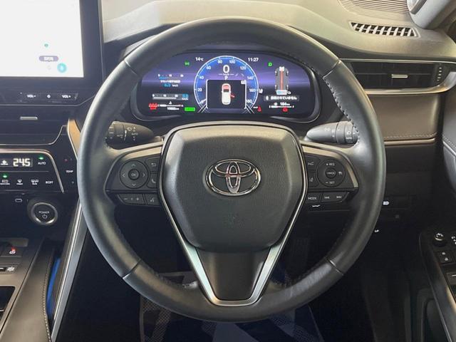 ハリアーハイブリッド Z 禁煙車 純正12.3型ディスプレイオーディオ バックカメラ レーダークルーズコントロール JBLサウンドシステム 純正18インチアルミホイール ブラインドスポットモニター 純正革巻きステアリング(12枚目)