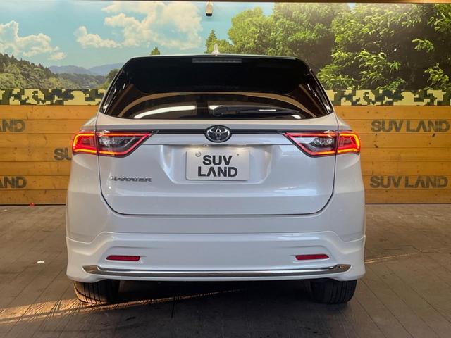 ハリアー プレミアム サンルーフ モデリスタフルエアロ BIG-X9インチナビ バックカメラ 禁煙車 電動リアゲート パワーシート スマートキー LEDヘッド ビルトインETC クルーズコントロール 18インチアルミ(15枚目)