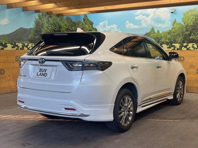 ハリアー プレミアム サンルーフ モデリスタフルエアロ BIG-X9インチナビ バックカメラ 禁煙車 電動リアゲート パワーシート スマートキー LEDヘッド ビルトインETC クルーズコントロール 18インチアルミ(17枚目)