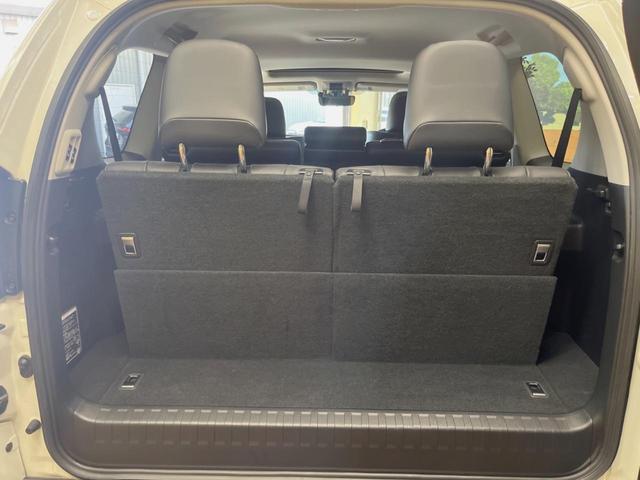 ランドクルーザープラド TX Lパッケージ 4WD 7人乗り サンルーフ モデリスタエアロ 純正9インチSDナビ バックカメラ 衝突被害軽減システム レーダークルーズ 禁煙車 黒革シート シートベンチレーション 電動格納サードシート ETC(11枚目)