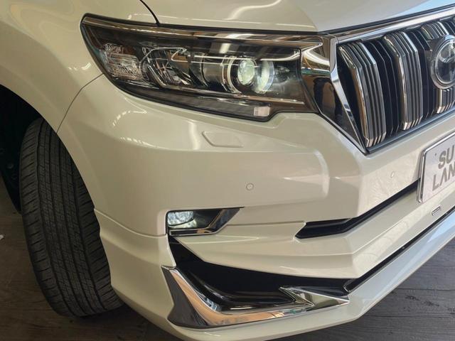 ランドクルーザープラド TX Lパッケージ 4WD 7人乗り サンルーフ モデリスタエアロ 純正9インチSDナビ バックカメラ 衝突被害軽減システム レーダークルーズ 禁煙車 黒革シート シートベンチレーション 電動格納サードシート ETC(13枚目)