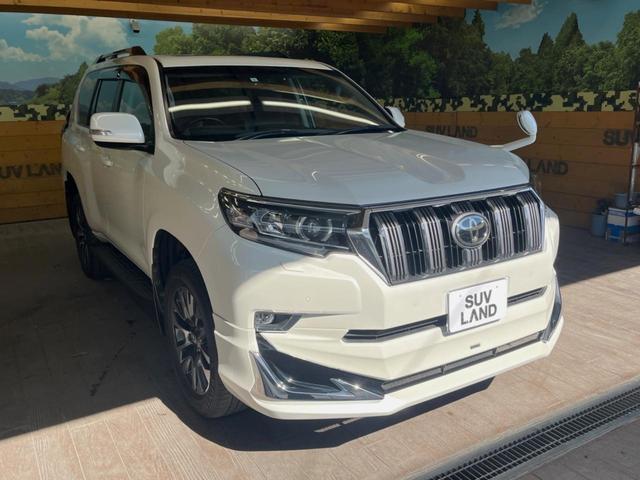 ランドクルーザープラド TX Lパッケージ 4WD 7人乗り サンルーフ モデリスタエアロ 純正9インチSDナビ バックカメラ 衝突被害軽減システム レーダークルーズ 禁煙車 黒革シート シートベンチレーション 電動格納サードシート ETC(17枚目)