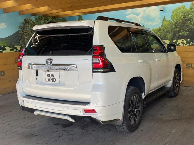 ランドクルーザープラド TX Lパッケージ 4WD 7人乗り サンルーフ モデリスタエアロ 純正9インチSDナビ バックカメラ 衝突被害軽減システム レーダークルーズ 禁煙車 黒革シート シートベンチレーション 電動格納サードシート ETC(18枚目)