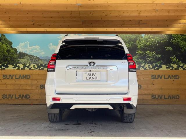 ランドクルーザープラド TX Lパッケージ 4WD 7人乗り サンルーフ モデリスタエアロ 純正9インチSDナビ バックカメラ 衝突被害軽減システム レーダークルーズ 禁煙車 黒革シート シートベンチレーション 電動格納サードシート ETC(55枚目)