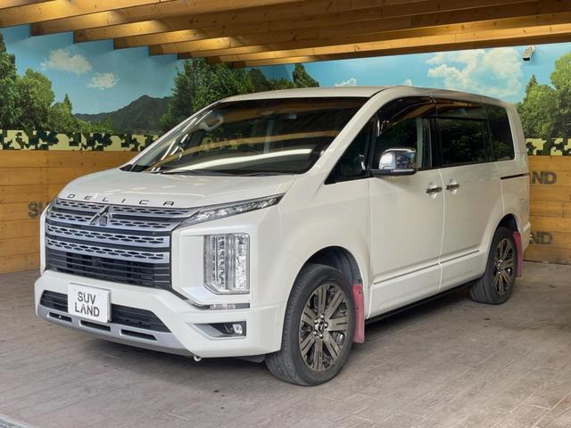 デリカＤ：５ Ｐ　純正１０インチナビ　全周囲カメラ　ｅアシスト　レーダークルーズ　電動サイドステップ　フリップダウン　両側パワスラ　パワーバックドア　ＬＥＤヘッド　パワーシート　シートヒーター　純正１８インチアルミ（50枚目）