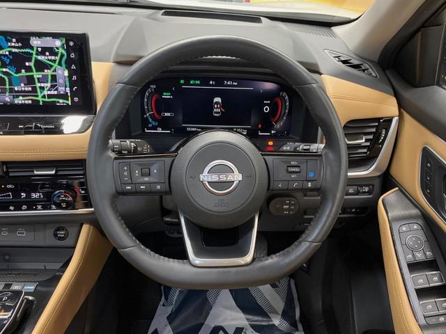 エクストレイル G e-4ORCE 12.3インチディスプレイ 全周囲カメラ プロパイロット インテリジェントエマージェンシーブレーキ デジタルインナーミラー 茶革シート ブラインドスポットモニター ハンズフリーパワーバックドア ETC(11枚目)