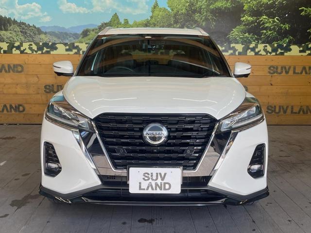 キックス X 純正9インチナビ 全周囲カメラ インテリジェントエマージェンシー プロパイロット 禁煙車 ハーフレザーシート コーナーセンサー ルーフレール オートブレーキホールド LEDヘッド 17インチアルミ(14枚目)