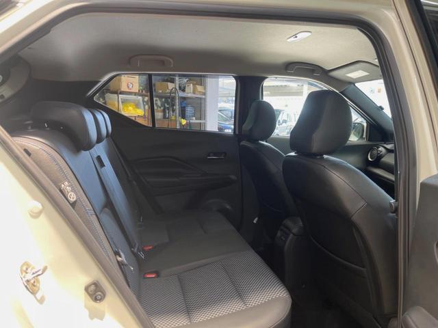 キックス X 純正9インチナビ 全周囲カメラ インテリジェントエマージェンシー プロパイロット 禁煙車 ハーフレザーシート コーナーセンサー ルーフレール オートブレーキホールド LEDヘッド 17インチアルミ(32枚目)