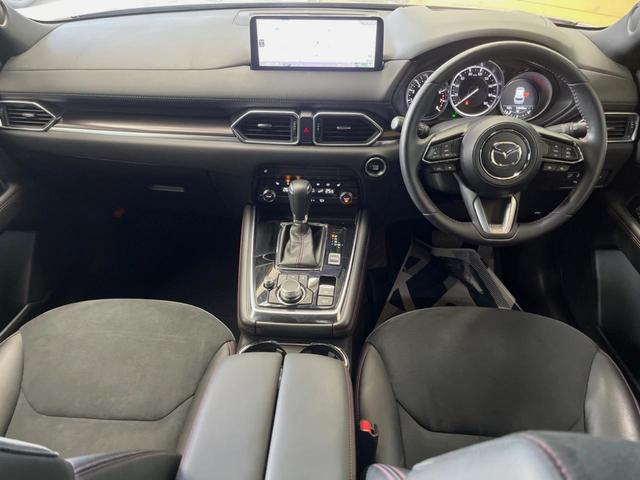 CX-8 25S ブラックトーンエディション 10.25インチマツダコネクトナビ 全周囲カメラ メモリー機能付きパワーシート パワーバックドア ハーフレザーシート シートヒーター 純正19インチアルミ オートブレーキホールド Bluetooth(2枚目)