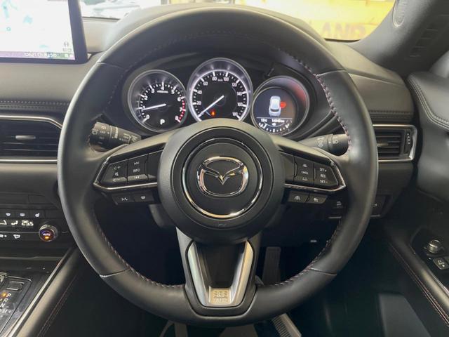 CX-8 25S ブラックトーンエディション 10.25インチマツダコネクトナビ 全周囲カメラ メモリー機能付きパワーシート パワーバックドア ハーフレザーシート シートヒーター 純正19インチアルミ オートブレーキホールド Bluetooth(12枚目)